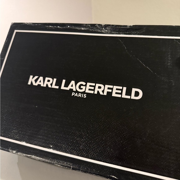 Karl Lagerfeld Paris Orchid Cieone Clear Vinyl Dress Heel Sandals Size 8.5 - Picture 11 of 12